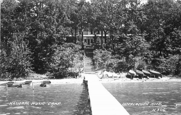 Interlochen Center for the Arts - Old Postcard View (newer photo)